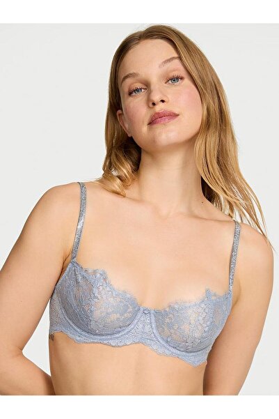 Victoria's Secret Wicked Twinkle Silver Lace Pack Unpadded Balconette Bra