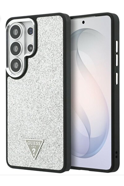 Samsung Guess Fixed Glitter Triangle MagSafe Case Galaxy S26 Ultra Premium Si...