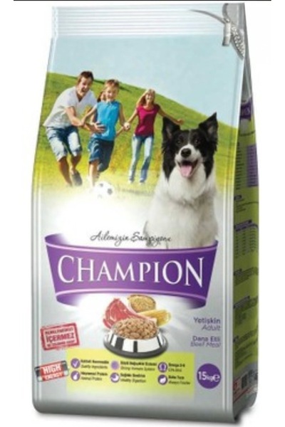 Champion8 KÖPEK MAMA DANA ETLİ YÜKSEK ENERJİ 15 KG Champion 1