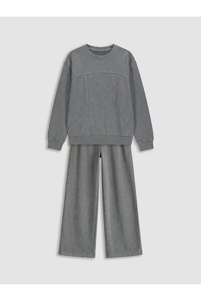LC Waikiki Lcw Kids Mixed Girls' Sweatshirt and Sweatpants