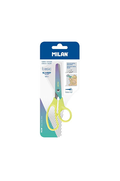 Milan Sunset Edition Okul Makası 13.4 cm - Paslanmaz Çelik Güvenli Küt Uç