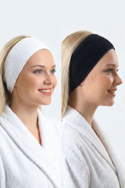 Salvia Dione 100% Cotton Makeup Hair Band Skin Care Spa Sport Yoga Velcro Hea...