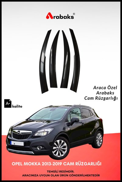 Arabaks Opel Mokka 2013-2019 Cam Rüzgarlığı 4'lü Takım (MUGEN TİP, DAYANIKLI ...