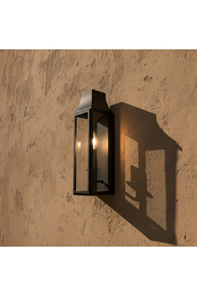 ottolamp Metal Camlı Modern Duvar Apliği Dekoratif Fener Aydınlatma