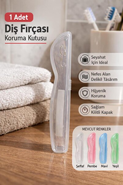 Hayveys Diş Fırçası Kutusu Seyahat Tipi Koruyucu Kılıf Taşınabilir Hijyenik S...