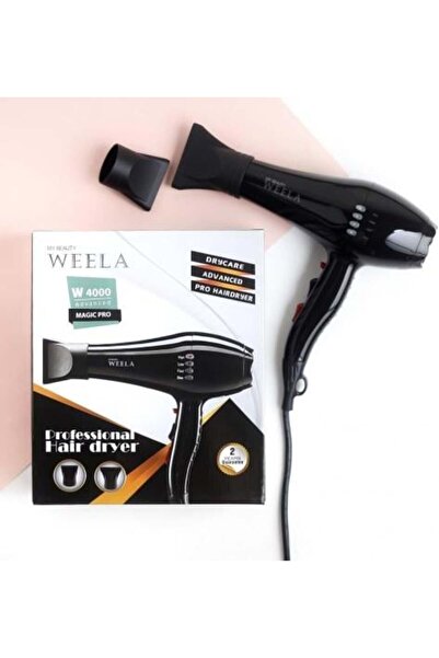 MY BEAUTY WEELA Wella W-4000 Hair Dryer, Black, 2400 Watts
