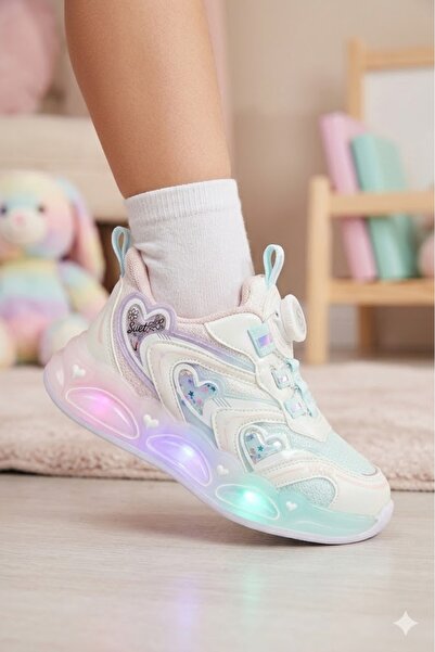 Vicco Lighted Smart Lacing Premium Girls' Sports Shoes