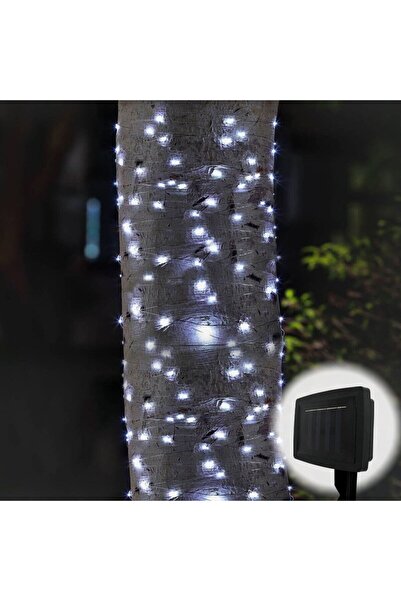 HOFF Ghirlandă luminoasă solară, exterior, 100 LED-uri cu lumină rece, 12,9 m...