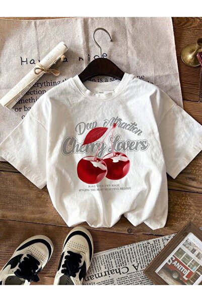 LELVANİ TRICOU DE DAMĂ CU IMPRIMEU CHERRYLOVERS