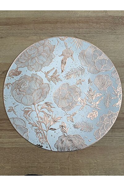 DsHome Dekoratif Leke Tutmaz 6’lı Supla Amerikan Servis Sunum Seti 38cm