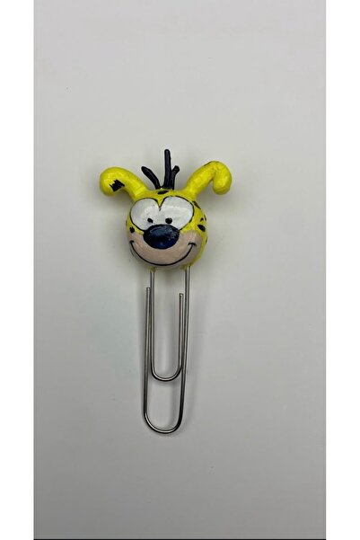 ESMOSELLA El Yapımı Uzun Kuyruk Marsupilami Karakterli Özel Tasarım Kitap Ayracı