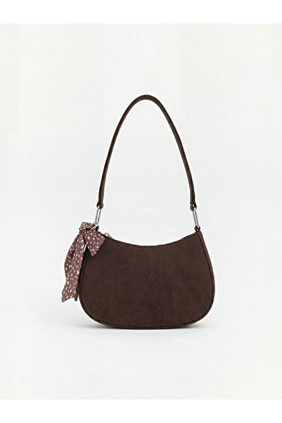 LC Waikiki Rmz Gi̇yi̇m Farkiyla Suede Look Women's Shoulder Bag