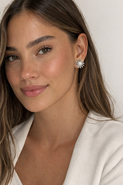 Takıtolia Zaphira Silver Silver Framed Pearl Design Flower Bijouterie Vintage...