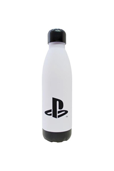 KIDSEUROSWAN Plastic Water Bottle Playstation, 650 ml White