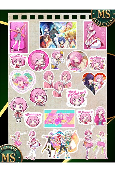 Major Selection Project Sekai Emu Otori Anime Sticker Seti 23 Adet