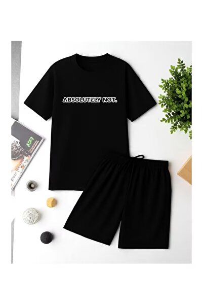 Massgai Unisex Design Absolutely Not Printed Oversized Short Sleeve T-Shirt S...