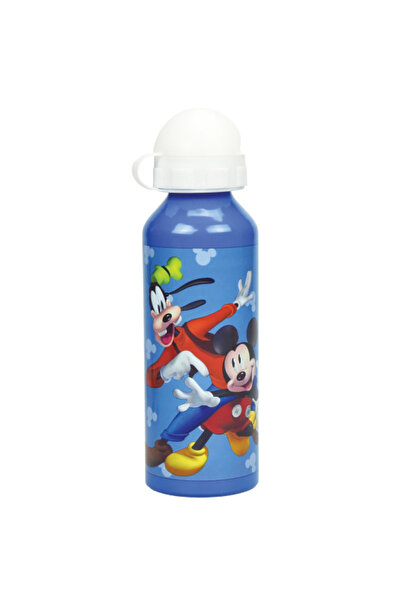 Disney Mickey Mouse Sticlă de apă Disney Mickey Fun albastră din aluminiu 520 ml