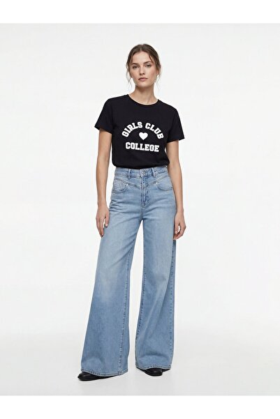 Ltb με τύπωμα Μαύρο μπλουζάκι στενής εφαρμογής