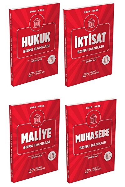 Murat Yayınları Murat 2026 KPSS A Grubu Hukuk + Muhasebe + İktisat + Maliye S...