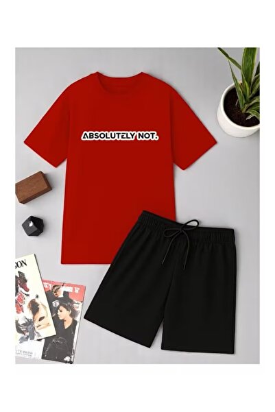 Massgai Unisex Design Absolutely Not Printed Oversized Short Sleeve T-Shirt S...