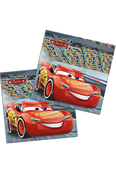 CARS Set de 20 șervețele de masă Disney, 33x33cm, roșii