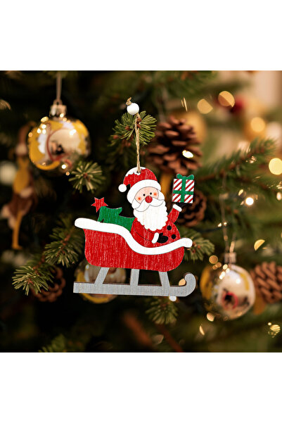 FAMİLY Decoratiune Craciun Mos Craciun lemn, 21,5 cm