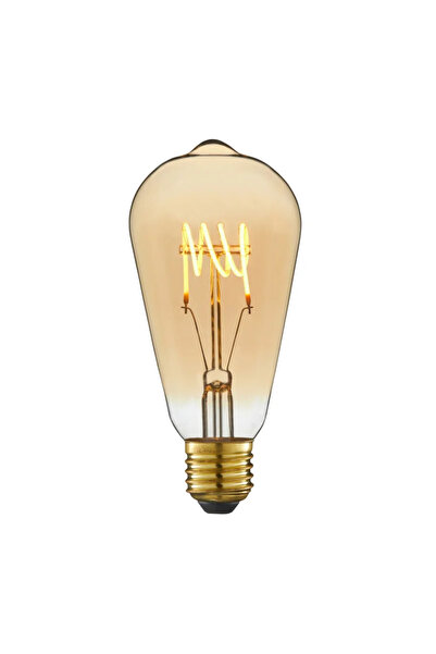 Lexman Bec LED decorativ Lexman, E27, ST64, 4.9 W, alb cald, 2700K, 400 lm, t...