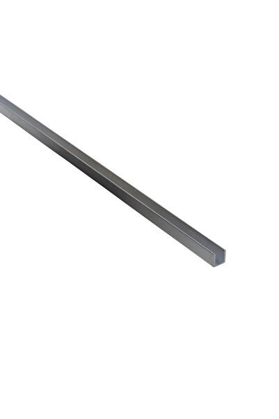 STANDERS Προφίλ ακατέργαστου αλουμινίου σε σχήμα U, 8 x 8 x 1 mm, L = 1 μέτρο