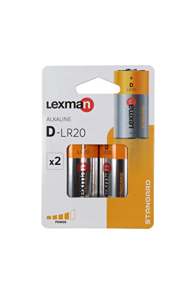 Lexman Baterii alcaline Standard LR20 D 1.5V (set 2 buc)