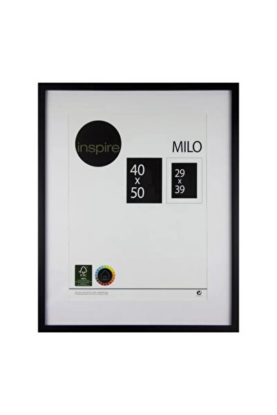 Inspire Κορνίζα Milo, 40 x 50 εκ., ξύλινη, μαύρη