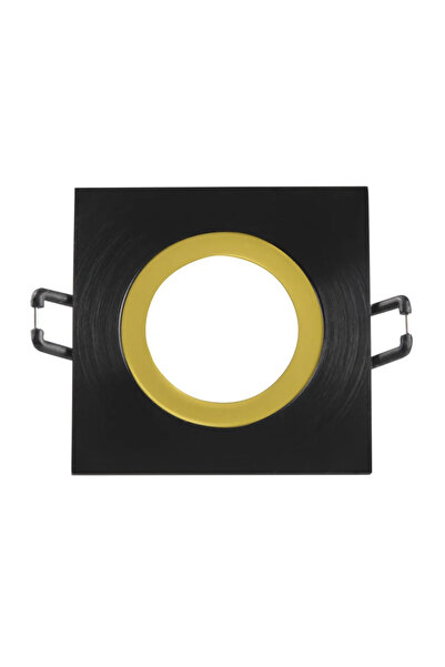 OEM Φώτα Febe χωνευτά, 1 x GU10, 8 W, τετράγωνα, μαύρο-χρυσό