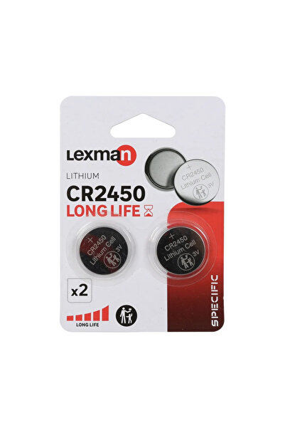 Lexman Μπαταρίες λιθίου CR2450 3V (σετ 2 τεμαχίων)