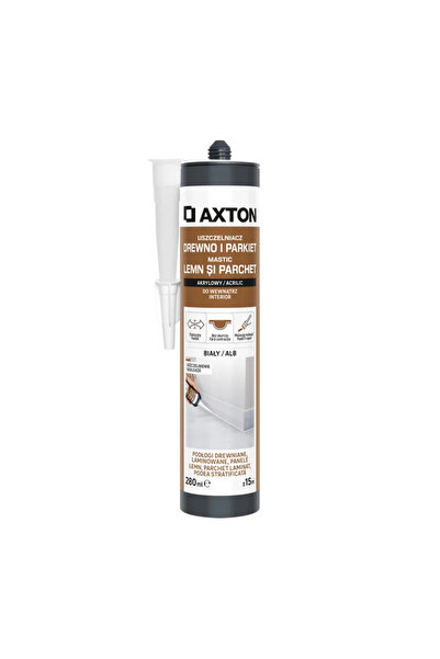 Axton Mastic Axton, pentru lemn si parchet, alb, 280 ml