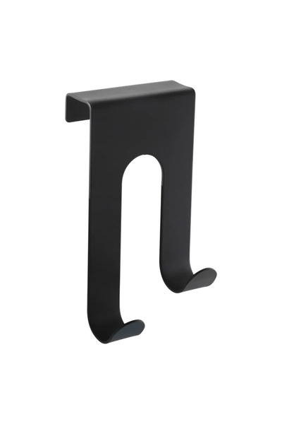 OEM Ράφι πετσετών Delinia, μεταλλικό, 6 x 4,2 x 11 cm, τύπου κρεμάστρας, μαύρο