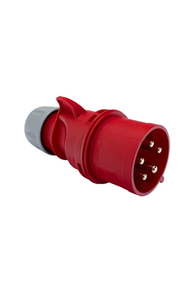 OEM PCE industrial plug, IP44, 5P, 32A, wire mounting