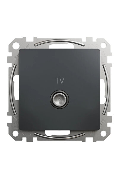 OEM Πρίζα τηλεόρασης (RJ) Sedna Νέα, ενδιάμεση, κλασική, IP20, ανθρακί