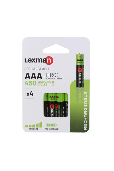 Lexman Acumulatori AAA, 1000 mAh (set 4 buc)