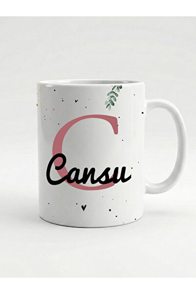 North Whiskers Kişiye Özel Harf ve İsim Yazılı Kupa Bardak - Hediyelik Kupa B...