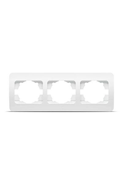 OEM Jazz triple decorative frame, for classic equipment, IP20, white