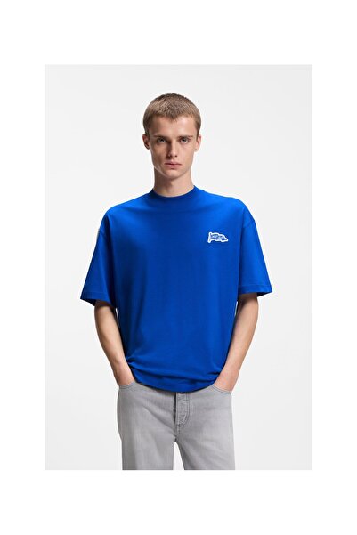 HUGO Logolu Detaylı Pamuk T-Shirt