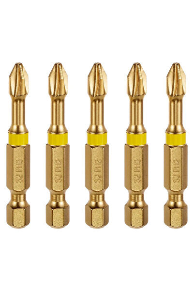 Dexter Bits S2 PH2 Pro, titanium, 25 mm (set of 5 pcs)