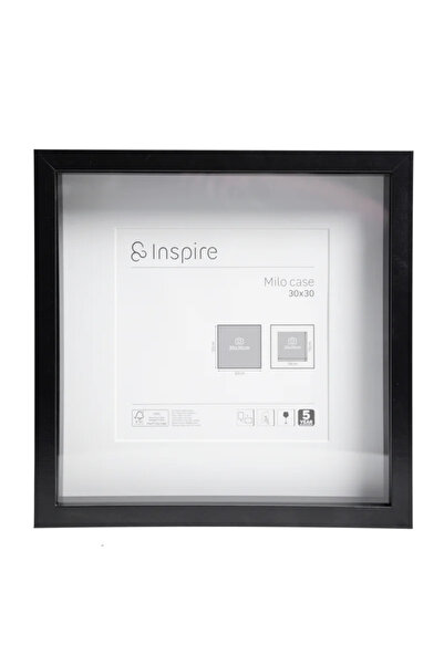 Inspire Rama foto Milo Case, 30 x 30 cm, lemn, negru