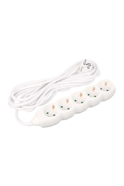 OEM Καλώδιο προέκτασης για φρεάτιο, IP20, 5 πρίζες, 3 x 1,5 mmp, 3680 W, 5 μέ...