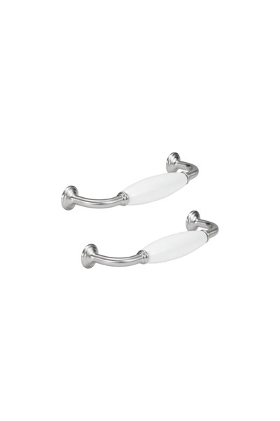 Inspire Λαβή επίπλων Charly, 128 mm, νίκελ, γυαλιστερό φινίρισμα