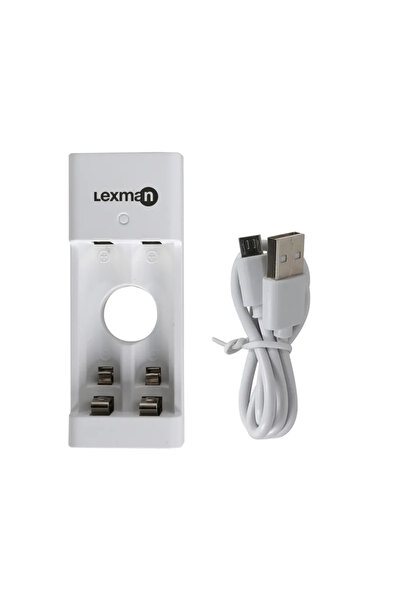 Lexman Φορτιστής μπαταρίας Lexman, με USB, για 2 x AA / AAA