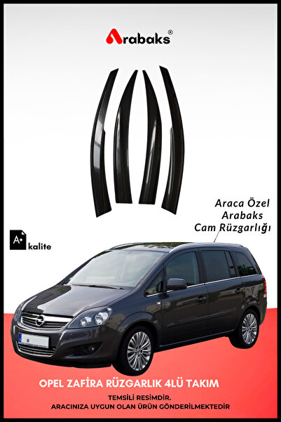 Arabaks Opel Zafira Cam Rüzgarlığı 4'lü Takım (MUGEN TİP, DAYANIKLI MALZEME, ...