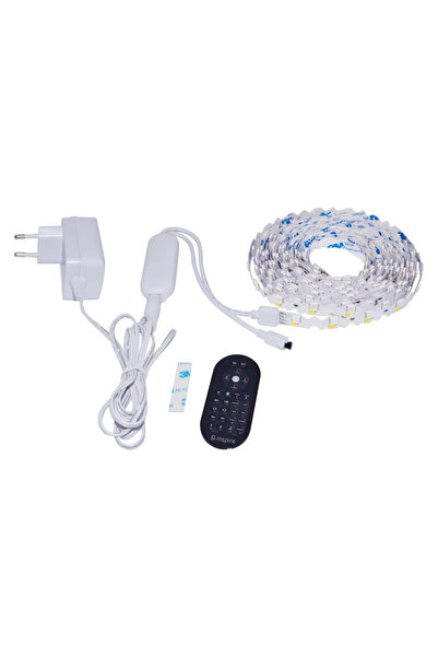 Inspire Kit banda LED Woldo, 5 metri, 200lm/m, RGB, cu telecomanda