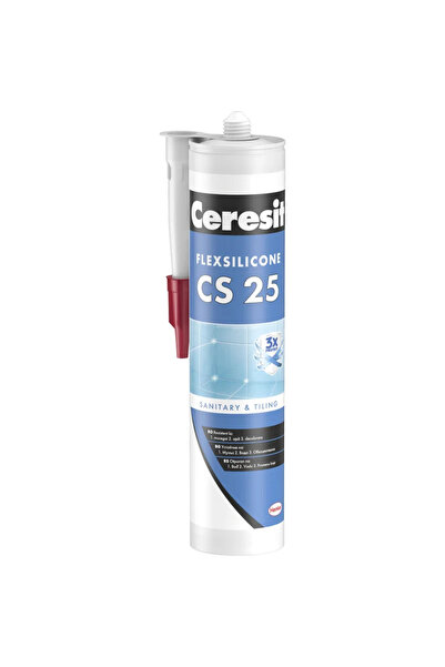 OEM Ceresit CS25 sanitary silicone, for bathroom and kitchen, caramel, 280 ml