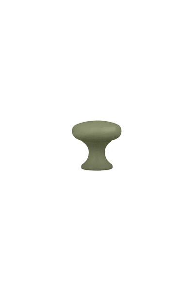 OEM Buton mobila, Ø 25 mm, zamac, verde, finisaj mat (set 2 buc)
