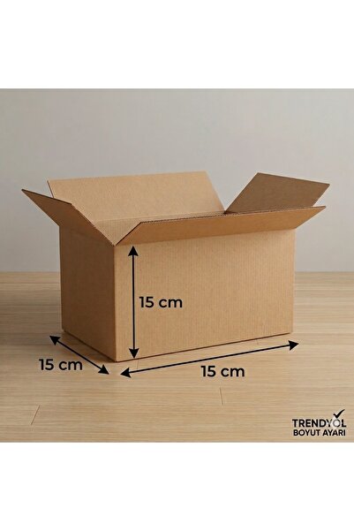 ARDEM AMBALAJ Kutu Koli Boş Karton 15x15x15cm 1 Adet Çift Oluklu Taşıma Kolis...